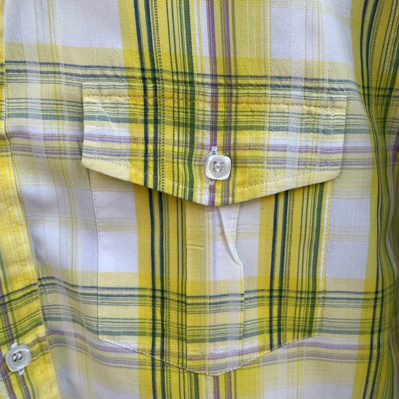 Ted Baker Yellow  plaid “parag” Buttondown, size Ted 3 (Medium) - Picture 9 of 12